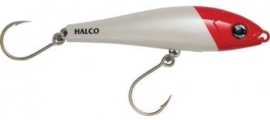 Halco Slidog 150 Воблер H53 White Redhead