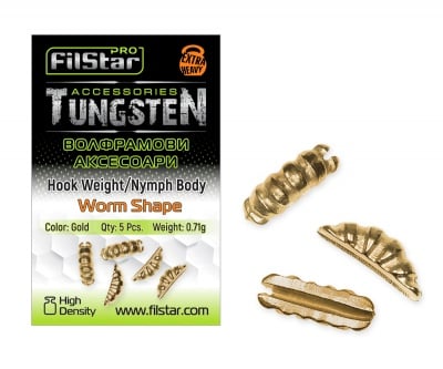 Filstar Hook Weight/Nymph Body Worm Shape Волфрамово утежнение 0.46