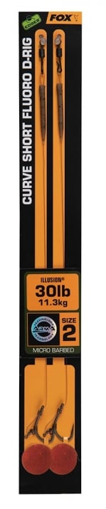 Fox Curve Short Fluoro D-Rigs Монтаж | Fish24.bg