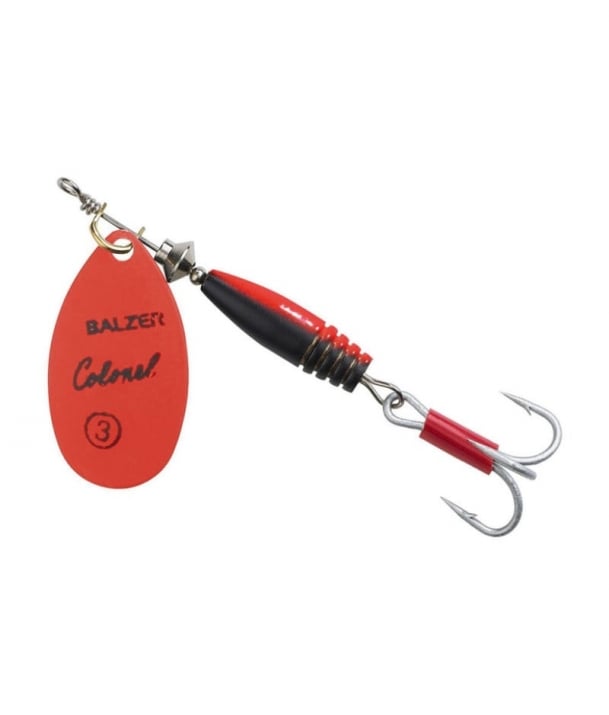 №4 Balzer Colonel Fluo Red Блесна | Fish24.bg