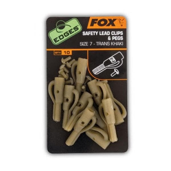 Fox Edges Safety lead clip + pegs Монтаж