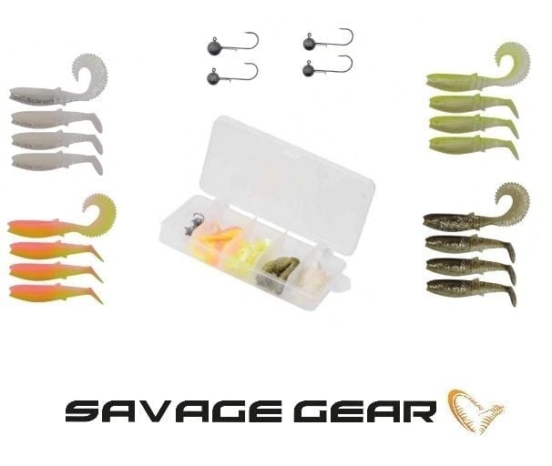 Savage Gear Cannibal Box Kit M 20бр. Комплект силиконови