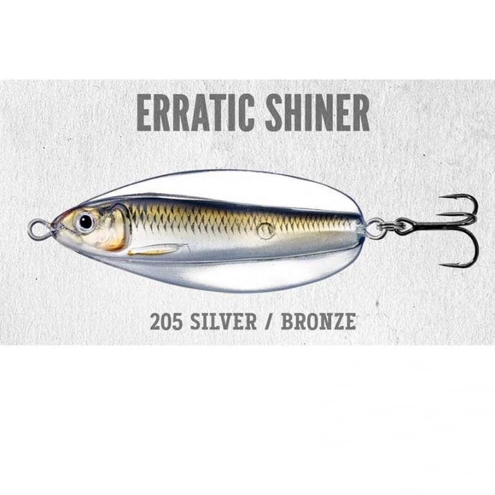 Silver / Bronze Livetarget Erratic Shiner Spoon 21g Блес