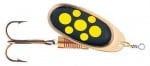 DAM EFFZETT® SPINNER Standard № 5 Въртяща блесна D5121 205 - черна с жълти точки
