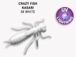Crazy Fish KASARI 2.7см Силиконова примамка 59 White