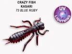 Crazy Fish KASARI 2.7см Силиконова примамка 73 Blue Ruby