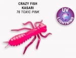 Crazy Fish KASARI 2.7см Силиконова примамка 76 Toxic Pink