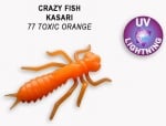 Crazy Fish KASARI 2.7см Силиконова примамка 77 Toxic Orange