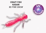 Crazy Fish KASARI 2.7см Силиконова примамка 9D Pink Snow
