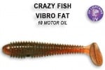 Crazy fish VIBRO FAT 7.1см Силиконова примамка 10 Motor Oil
