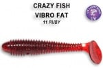 Crazy fish VIBRO FAT 7.1см Силиконова примамка 11 Ruby