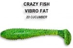 Crazy fish VIBRO FAT 7.1см Силиконова примамка 23 Cucumber