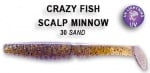 Crazy fish SCALP MINNOW 10см Силиконова примамка 30 Sand