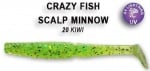 Crazy fish SCALP MINNOW 8см Силиконова примамка 20 Kiwi