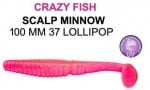 Crazy fish SCALP MINNOW 10см Силиконова примамка 37 Lollipop