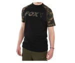 Fox Raglan T-Shirt Black & Camo Тениска L
