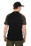Fox Raglan T-Shirt Black & Camo Тениска L