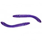 Libra Lures FATTY D'WORM TORNAMENT 55 020 -PURPLE WITH GLITTER (Вкус Сир.)