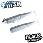 Fiiish Black Minnow No2.5 Combo: Jig Head 12g + 2 Lure Bodies 10.5cm