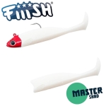Jig Head 6g Red + 2 Lure Bodies 7.5cm - White Coco