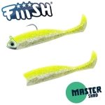 Jig Head 14g + 2 Lure Bodies 12.5cm - Neon Chart