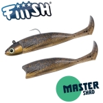 Jig Head 9g + 2 Lure Bodies 7.5cm - Gold Minnow