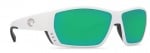 Costa Tuna Alley - White - Green Mirror 580P Очила 2