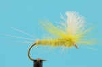 Dragon Мухи английски сухи Olive Foam Grasshopper Yellow May Dun Parachute