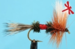 Dragon Мухи английски сухи Foam Beetle Vibrator Royal Wulff