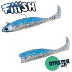 Jig Head 25g + 2 Lure Bodies 12.5cm - Blue Strike