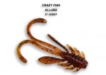 Crazy Fish ALLURE 4см. Силиконова примамка 57 Amber