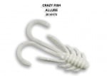 Crazy Fish ALLURE 4см. Силиконова примамка 59 White