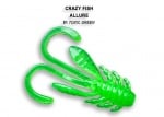 Crazy Fish ALLURE 4см. Силиконова примамка 81 Toxic Green