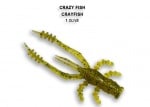 Crazy Fish 4.5см Силиконова примамка 01 Olive