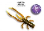 Crazy Fish 4.5см Силиконова примамка 14 UV Motor Oil