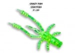 Crazy Fish 4.5см Силиконова примамка 21 Lime