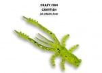 Crazy Fish 4.5см Силиконова примамка 54 Green Acid