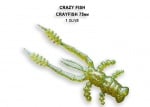 Crazy Fish CRAY FISH 7.5см Силиконова примамка 01 Olive