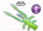 Crazy Fish CRAY FISH 7.5см Силиконова примамка 54 Green Acid