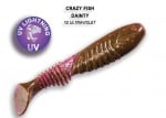 Crazy Fish DAINTY 8.5см Силиконова примамка 12 Ultraviolet