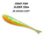 Crazy Fish GLIDER 12см FLOATING Силиконова примамка 05D Orange-Chart