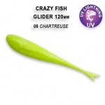 Crazy Fish GLIDER 12см Силиконова примамка 06 Chartreuse