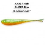 Crazy Fish GLIDER 9см Силиконова примамка 05D Orange-Chart