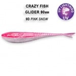 Crazy Fish GLIDER 9см Силиконова примамка 09D Pink Snow