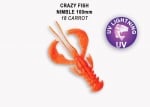 Crazy Fish NIMBLE 10см Силиконова примамка 18 UV Carrot