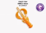 Crazy Fish NIMBLE 6.5см Силиконова примамка 18 UV Carrot