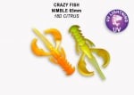 Crazy Fish NIMBLE 6.5см Силиконова примамка 18D Citrus