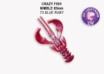 Crazy Fish NIMBLE 6.5см Силиконова примамка 73 Blue Ruby