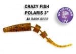 Crazy Fish POLARIS 6.8см Силиконова примамка 32 Dark Beer