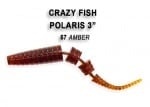 Crazy Fish POLARIS 6.8см Силиконова примамка 57 Amber